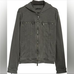 John Varvatos Hooded Denim Jacket size S